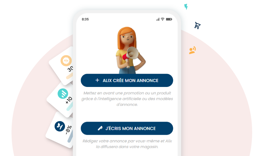 mise en avant de l'interface et de la solution d'intelligence artificielle ALIX illustration présentation ALIX